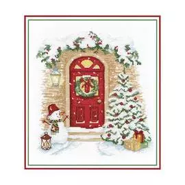 1249 Набор для вышивания ОВЕН 'Праздник в дверь стучится'21*19см