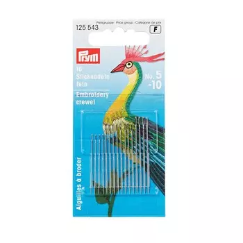 125543 Иглы вышивальные тонкие №5-10 Prym