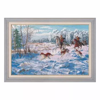 1258 Набор для вышивания ОВЕН 'Зимняя охота'38*27см