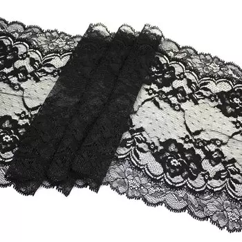 1265 Кружево эластичное 23см*10м, черный