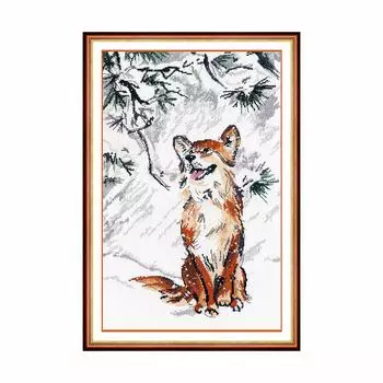 1267 Набор для вышивания ОВЕН 'Падал первый снег'27*39 см