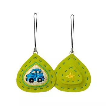 1287АС Набор для вышивания Riolis брелок 'Машинка', 5,5*6 см