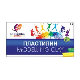 12С 878-08 Пластилин 'Классика' 6 цветов