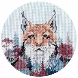 1302 Набор для вышивания ОВЕН 'Миниатюра. Рысь.'15*14см