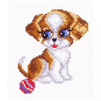 1304 Канва с рисунком Матренин посад 'Тоша' 16*20 см (10*12 см)