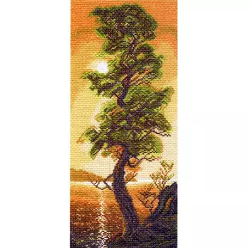 1308 Канва с рисунком 'Матренин посад' 'Байкальский кедр', 24*47 см