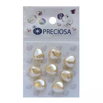 131-50-021 Хрустальный жемчуг Фигурный Cream 11x9,5мм. 8 шт. Preciosa