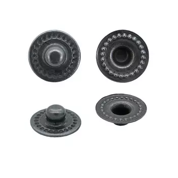 1328 Часть кнопки 5 никель с чернением ГР