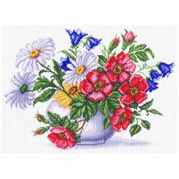 1329 Канва с рисунком Матренин посад 'Аромат свежести'33*45см.(37*49см)