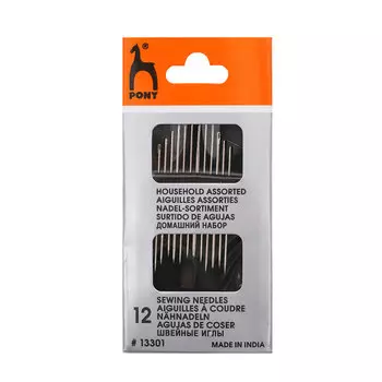 13301 Иглы домашний набор, упак./12 шт., PONY