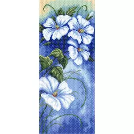 1334 Канва с рисунком 'Матренин посад' 'Ночной блюз', 24*47 см