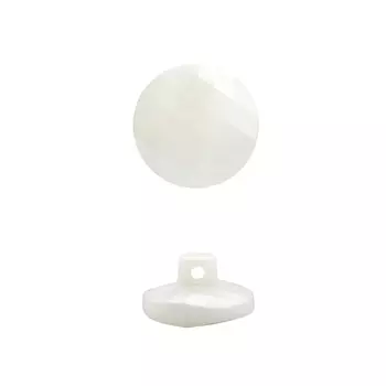 1338 Пуговица на ножке перламутр 13мм (2 белый)