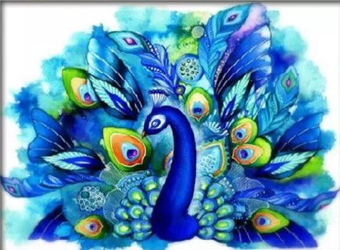 1346 Мозаика 'Павлин', 60*40см