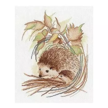 1349 Набор для вышивания ОВЕН 'Ёжики'20*25см