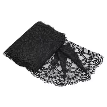 135 Эластичное кружево 21 см*10 м (черный)