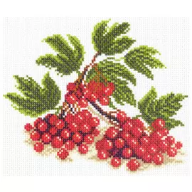 1384-1 Канва с рисунком Матренин посад 'Калина' 21*29 см (28*37 см)