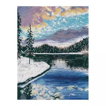 1390 Набор для вышивания ОВЕН 'Морозный вечер'20*27см