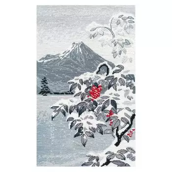 1398 Набор для вышивания ОВЕН 'Зимний пейзаж с рябиной' 20*33см