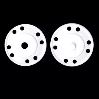 13-1329-14-40 Кнопка пришивная д-25мм бел. пласт.