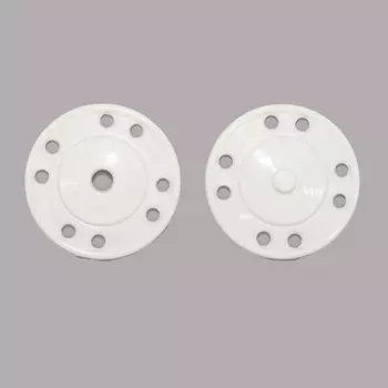 13-1329-14-54 Кнопка пришивная д-35мм пластик, белый ГР