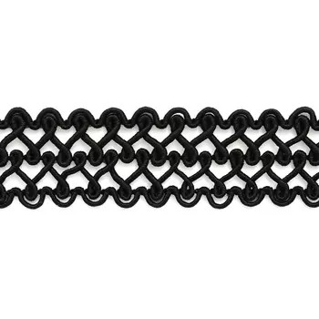 13-6689 Тесьма отделочная 2см*18ярд (16,45м) (черный)