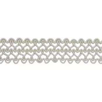 13-6689 Тесьма отделочная 2см*18ярд (16,45м) (молочный)