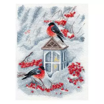 1415 Набор для вышивания ОВЕН 'А снег идёт'20*27см