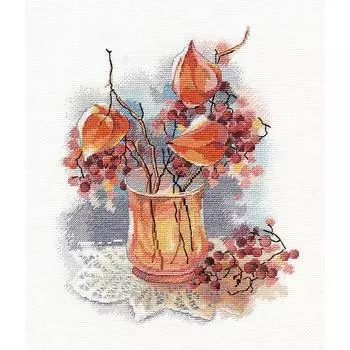 1423 Набор для вышивания ОВЕН 'Натюрморт с физалисом' 21*25см