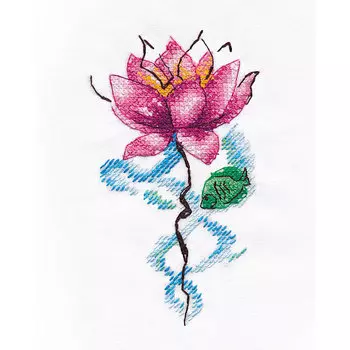 1426 Набор для вышивания ОВЕН 'Лотос' 7*12см