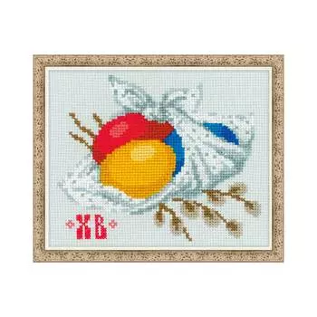 1432 Набор для вышивания Riolis 'Пасхальное настроение', 13*16 см