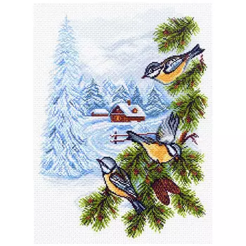 1448 Канва с рисунком 'Матренин посад' 'Заимка', 37*49 см