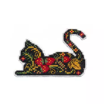 1450 Набор для вышивания ОВЕН 'Магнит. Кошка' 9,3*6,2см