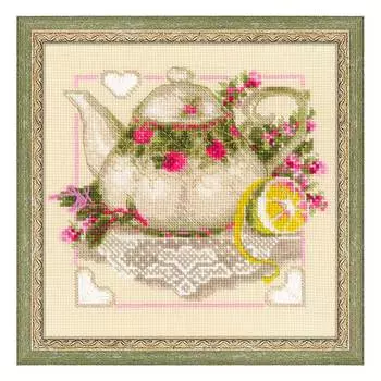 1477 Набор для вышивания Riolis 'Чай с лимоном', 20*20 см