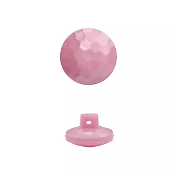 1491 Пуговица на ножке перламутр 13 мм (17 розовый)