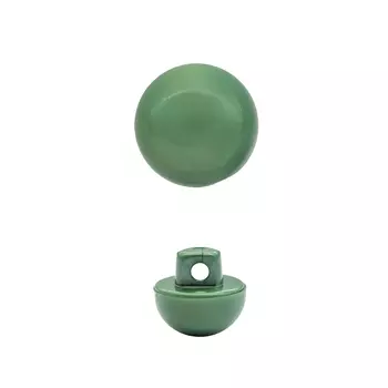 1492 Пуговица на ножке перламутр 10 мм (20 темно-зелёный)