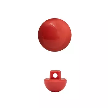 1492 Пуговица на ножке перламутр 10 мм (27 красный)