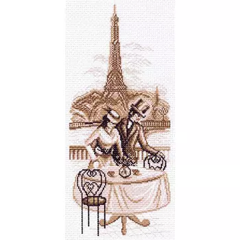 1495 Канва с рисунком 'Матренин Посад' 'Набережная Сены', 24*47 см