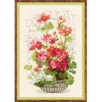 1503 Набор для вышивания Riolis 'Герань', 21*30 см