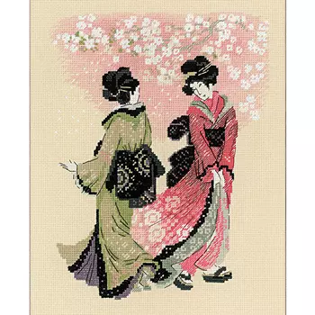 1508 Набор для вышивания Riolis 'Вишни в цвету', 24*30 см