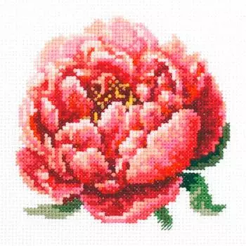 150-009 Набор для вышивания Чудесная игла 'Красный пион'
