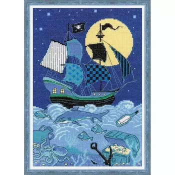 1511 Набор для вышивания 21*30см 'Риолис' 'Пиратский корабль'