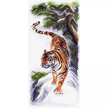 1512 Канва с рисунком 'Матренин Посад' 'Сила', 24*47 см