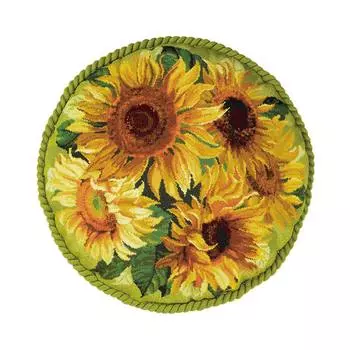 1530 Набор для вышивания Riolis подушка 'Подсолнухи', 45*45 см