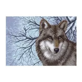 1538 Канва с рисунком 'Матренин посад' 'Волк', 37*49 см