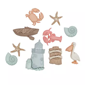 1549, Пуговицы-фигурки. Океан Dress It Up