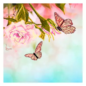 155/Б Набор для вышивания бисером Матренин Посад 'Песня роз' 41*41см