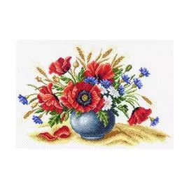 1560 Канва с рисунком 'Матренин Посад' 'Полевое соцветие', 37*49 см