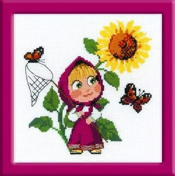 1568 Набор для вышивания Riolis 'Первая встреча', 18*18 см