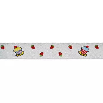 15695 Тесьма жаккардовая 'Пирожное' 15мм*10м