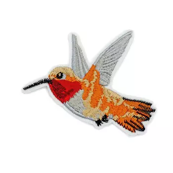 15839 Термоаппликация вышитая 'Птичка' 8*6,5см (3шт)